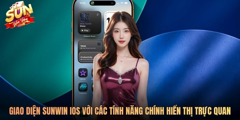 Giao diện Sunwin iOS với các tính năng chính hiển thị trực quan